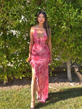 I.AM.GIA Pink Marble Maxi Dress